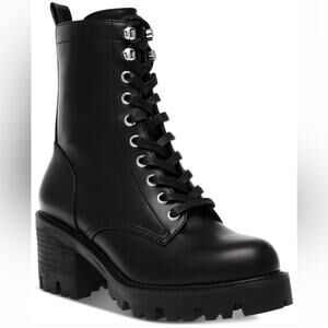 Dolce vita Madey boots NWB black combat bikercore moto lace up heeled